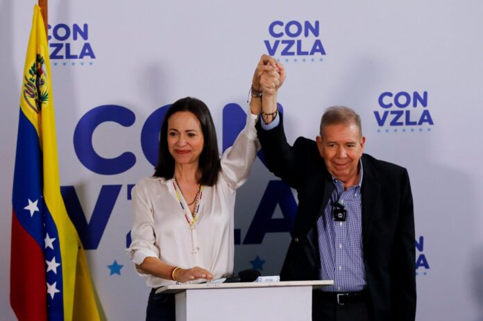 Machado asegura que el 73% de las actas de votación proyectan una victoria aplastante de su candidato Edmundo González Urrutia Machado asegura que el 73% de las actas de votación proyectan una victoria aplastante de su candidato Edmundo González Urrutia