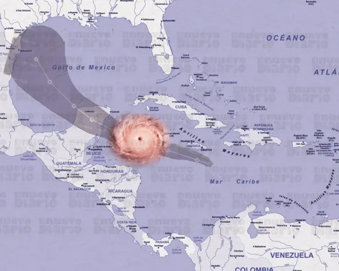 Beryl se intesifica a huracán categoría 3 y mantiene su trayectoria hacia Caribe mexicano