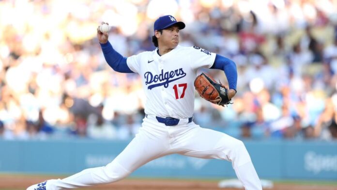 Ohtani sumó 9 de los 19 ponches de los Dodgers, un récord del club, para barrer a Rojos