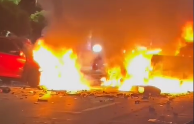 Mueren dos personas en accidente de tránsito en la 27 de Febrero Mueren dos personas en accidente de tránsito en la 27 de Febrero