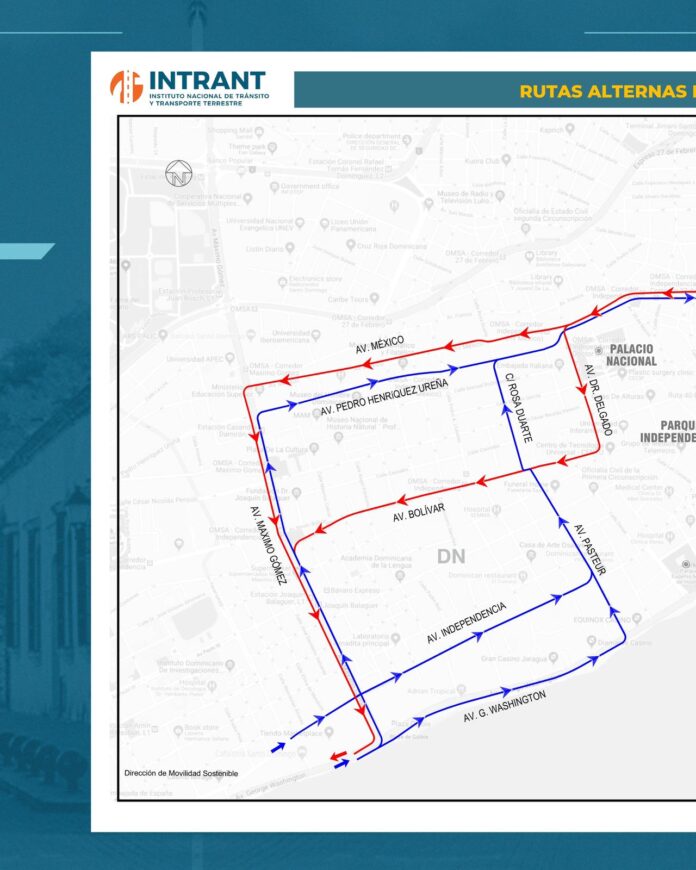 Rutas alternas por actividades toma de posesión 2024