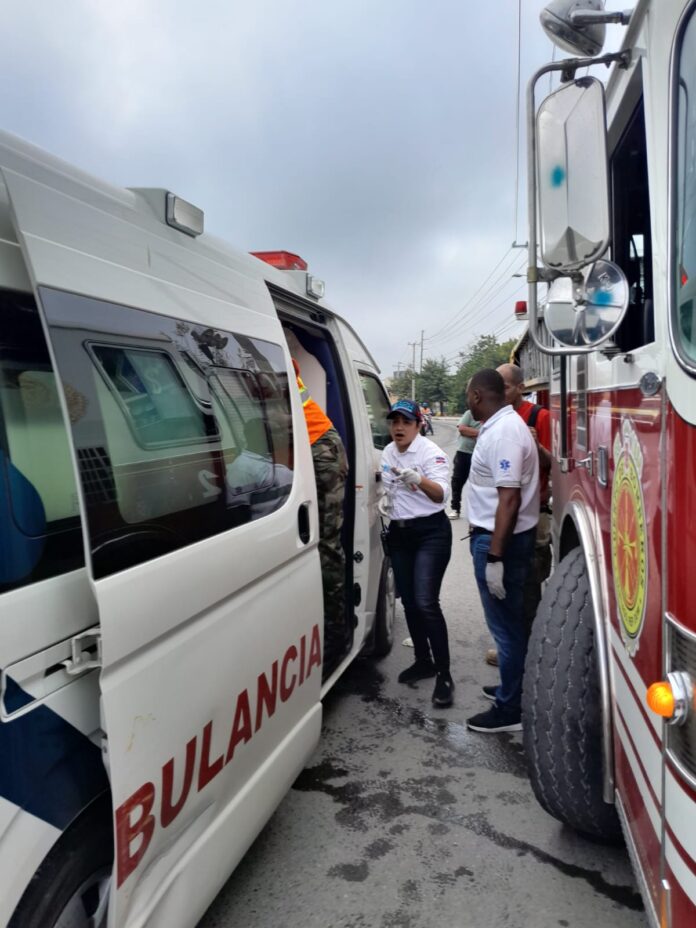Accidente dejó ocho personas heridas en Santiago