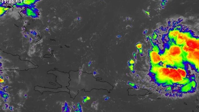Este sábado se esperan lluvias de moderadas a fuertes, principalmente en el Cibao