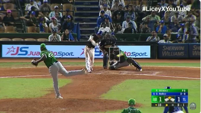 Gustavo Núñez deja en el terreno a las Estrellas y el Licey llega a su tercera final en línea