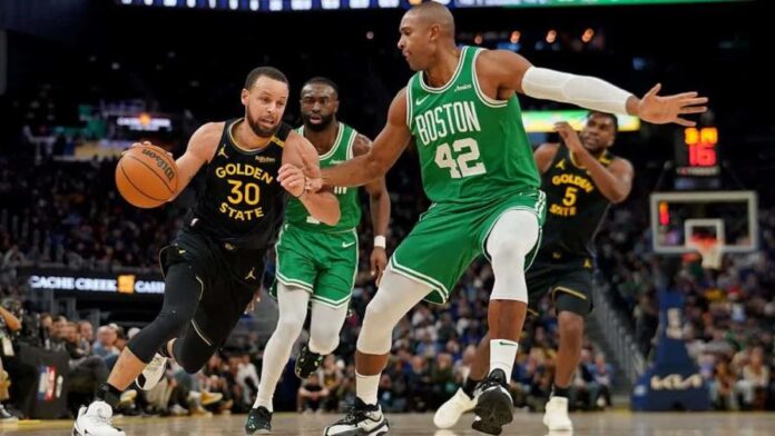 Al Horford (42) puede ser compañero de Stephen Curry (30) la próxima campaña. (FUENTE EXTERNA) Al Horford (42) puede ser compañero de Stephen Curry (30) la próxima campaña. (FUENTE EXTERNA)