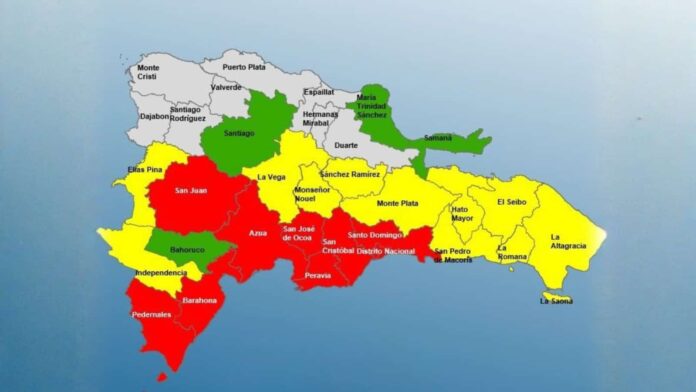 COE mantiene en alerta roja varias provincias
