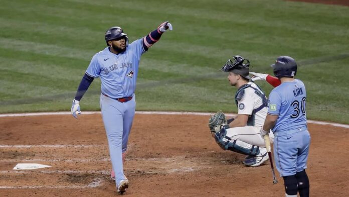 Vladimir Guerrero Jr. fue elegido MVP de la Serie de Campeonato Vladimir Guerrero Jr. fue elegido MVP de la Serie de Campeonato