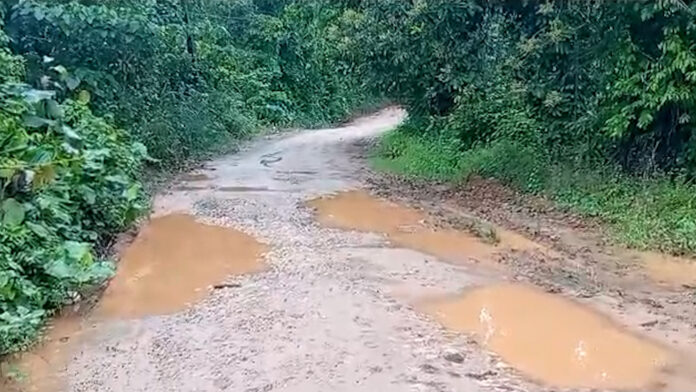 Moradores del Cruce de Matajagua y Los Guineos en Cevicos denuncian mal estado de su carretera principal