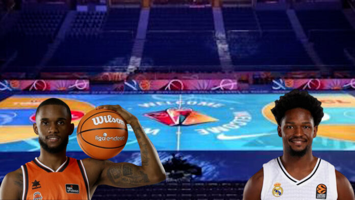 Andrés Feliz, del Real Madrid Baloncesto y Jean Montero, del Valencia Basket se enfrentaran por el pase a la final de la Euroliga Andrés Feliz, del Real Madrid Baloncesto y Jean Montero, del Valencia Basket se enfrentaran por el pase a la final de la Euroliga