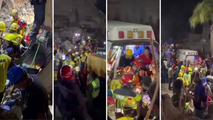 Brigada dominicana y bomberos de Quito salvan a un menor atrapado en Venezuela