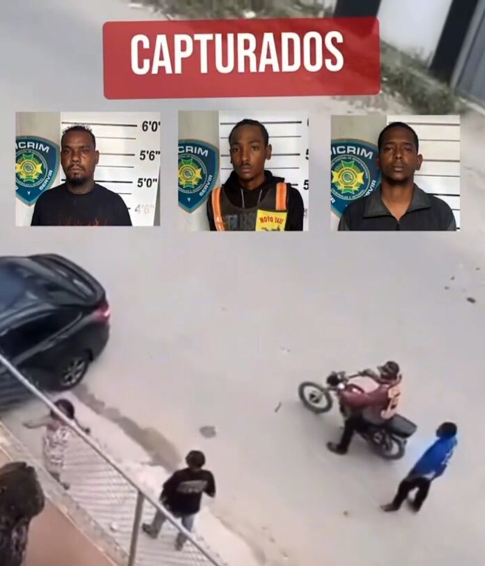 Capturan a tres implicados en agresión contra mujer y daños a su vehículo en La Ciénaga